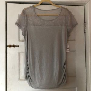 Women’s stretch lace shirt sleeve top New York NWT